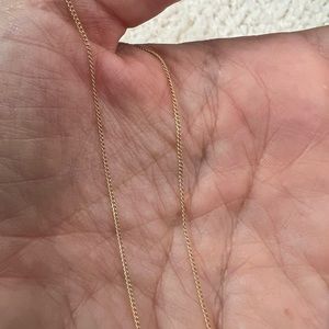 9k delicate cuban link chain.  2gms.  20 inches.